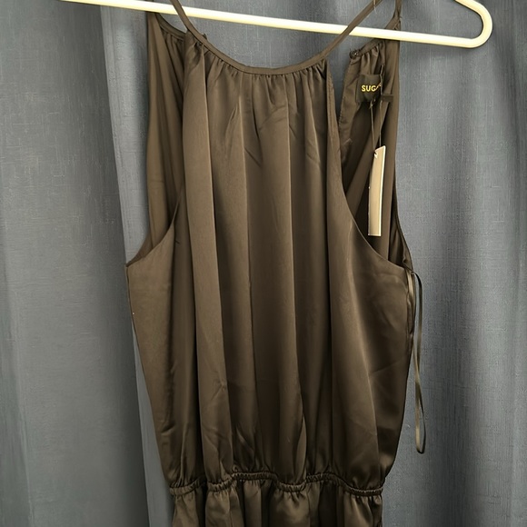 Sugarlips black silky jumpsuit - Picture 6 of 8